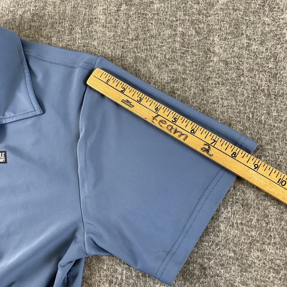 Black Rifle Coffee Company BRCC Men's Medium Gray Performance Polo Shirt - Picture 6 of 8